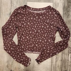 Aeropostale Thermal Crop Top Small